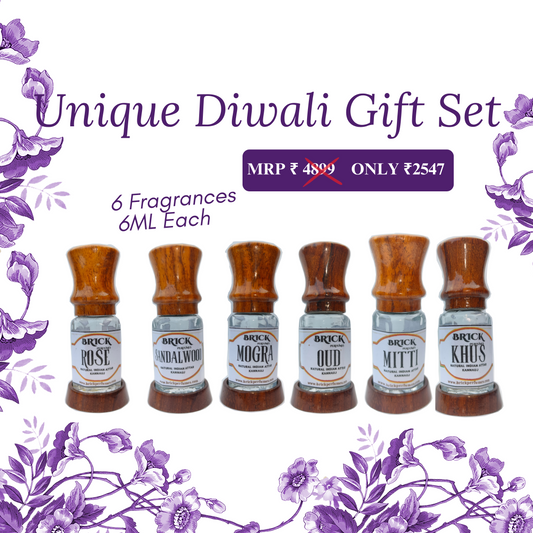 Unique set | 6 fragrance (6ML each) | Natural Attar Discovery set